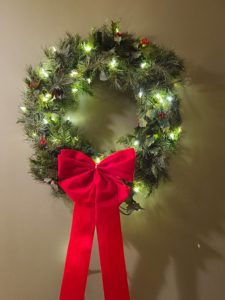 Office Tour Christmas wreath